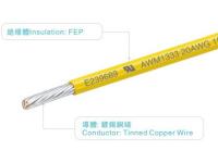 20AWG FT2 Amarelo UL1333 FEP Fio 300v 150C Para Eletrodomésticos de Aquecimento