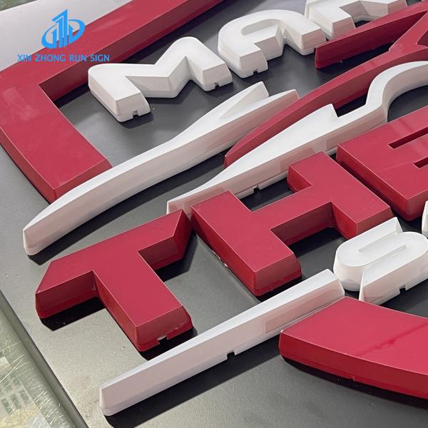 Custom outdoor indoor acrylic letter signs 3D acrylic luminous letter store signs