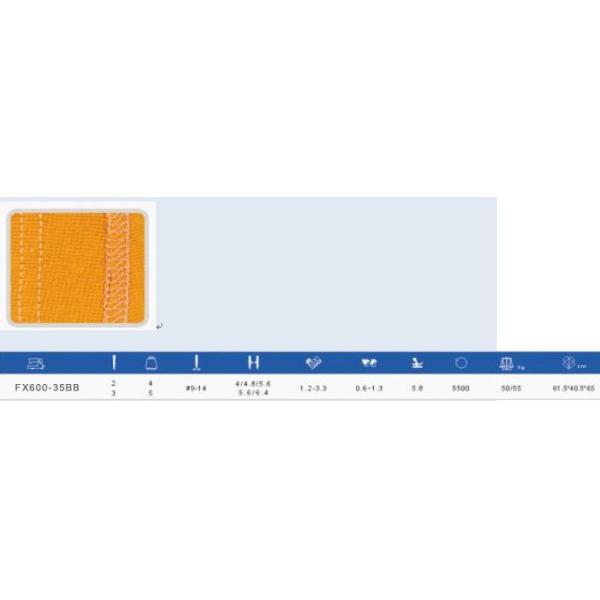Applicable to knit wear, under wear, T-shirt etc,for light and medium materials.