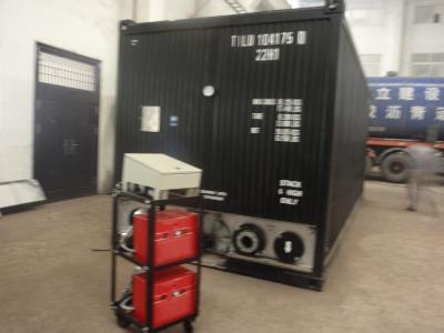 Black Bitumen Container Carbon Steel Structure With Direct Burner Heating Tubes
