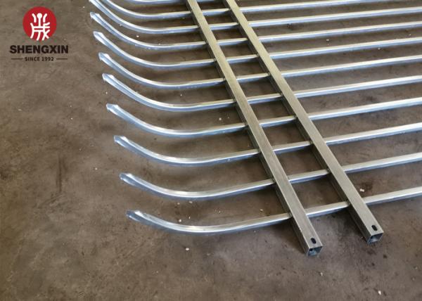 1.8 M 2.1m 2.4m Height Steel Fence Panel Black Powder Coated