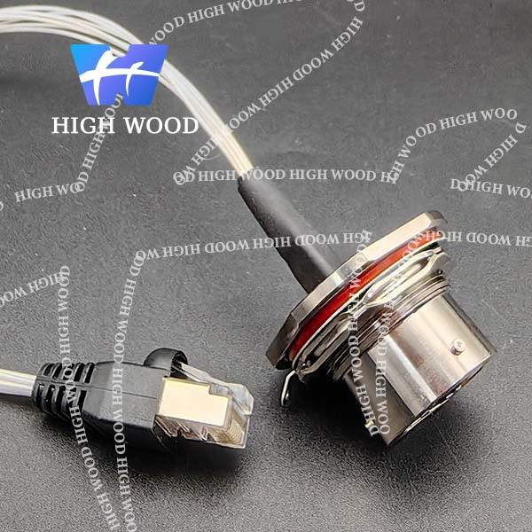 YW series YW1-23F01S02 metal high-speed network electrical circular RJ45 connector
