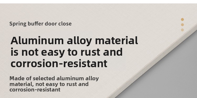 Silent Spring Automatic Door Closer Aluminum Alloy Wood Simple Design 180 Opening 50kg Capacity Household Hotel Use Normally