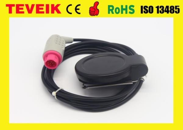M1356A Round 12 Pin Fetal US Transducer For HP Patient Monitor , TPU Material