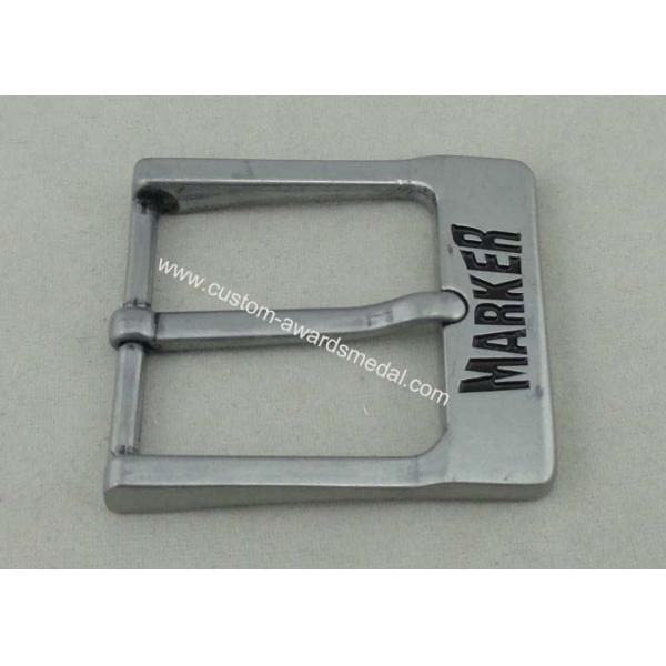 Antique Nickel Plating Custom Made Belt Buckles Soft Enamel 58 mm