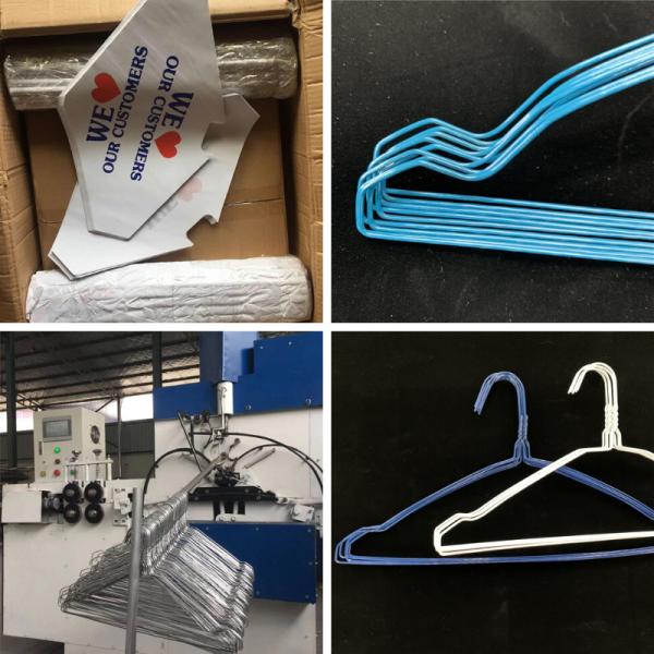 Diameter 1.9mm Laundry Drying Hanger , 16 Inch White / Black Wire Coat Hangers