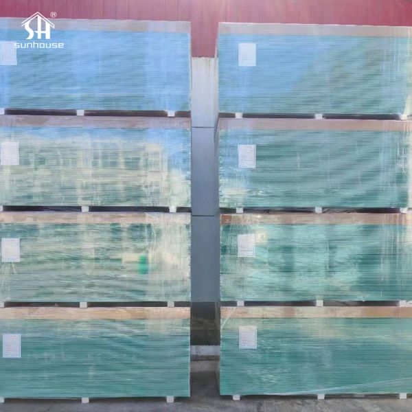 4X8 Industrial Common 12mm Water-Resistant Gypsum Panel Drywall for Bathrooms and Outdoor Use
