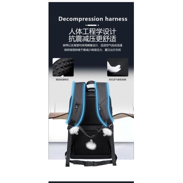 NEW BUSINESS BACKPACK DAILY COMMUTER BACKPACK MEN'S LARGE CAPACITY SHOCK-ABSORBING WATERPROOF SCHOOLBAG LAPTOP BAG