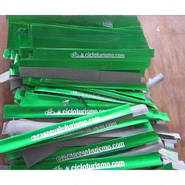 High Visibility PVC Yellow Reflective Snap/Slap Bracelet Ankle Fit 30cmx3cm for Adults