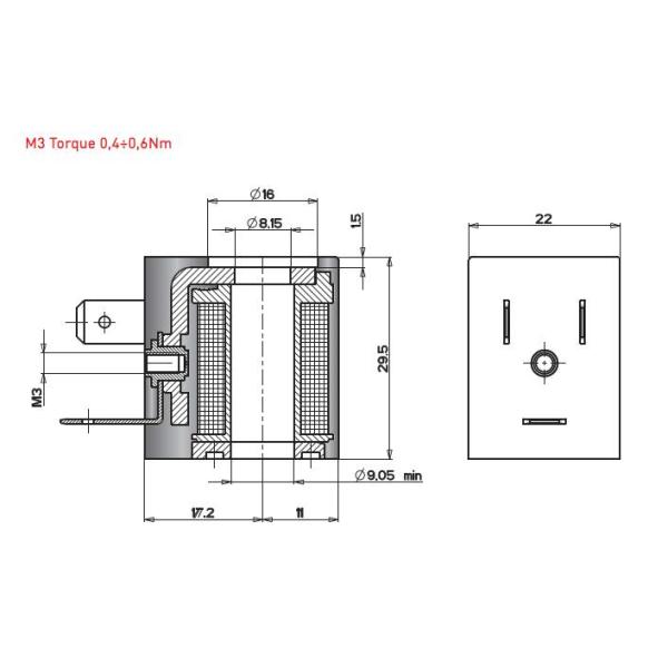 DC 1.8W Гейдельберг катушки электромагнитной индукции 24V NORNREN 3050 пневматический