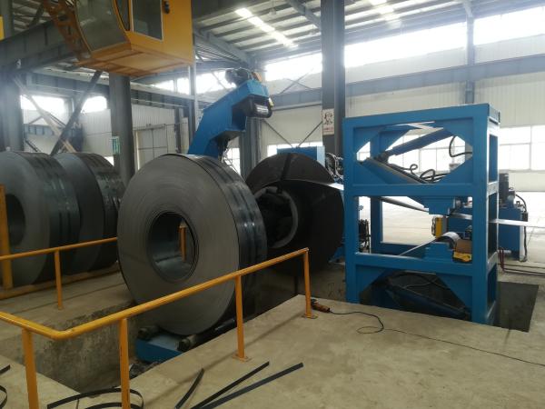 2-30 Ton Electric Rotation Hydraulic Uncoiler Machine For Cold Rolling Mill  Pipe Line