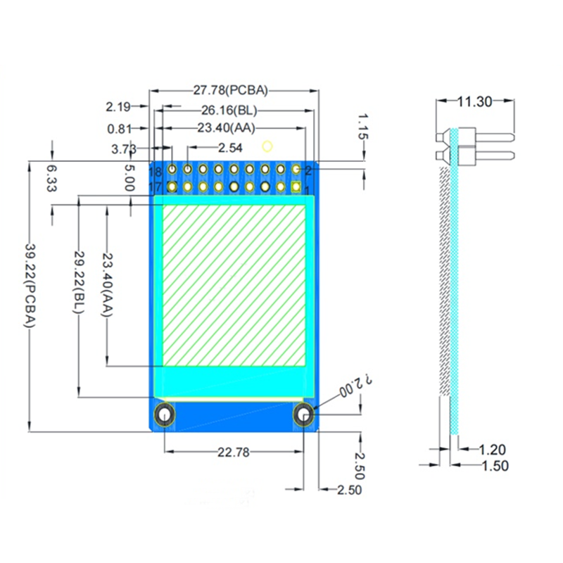 1.3-inch IPS high-definition parallel port with 240x240 resolution ST7789 square TFT liquid crystal screen,segment lcd display,segment lcd