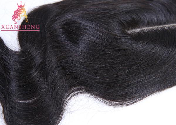Real Virgin Body Wave Kim Closure Hair, Black Hair 2*6 Transparent Lace Closure