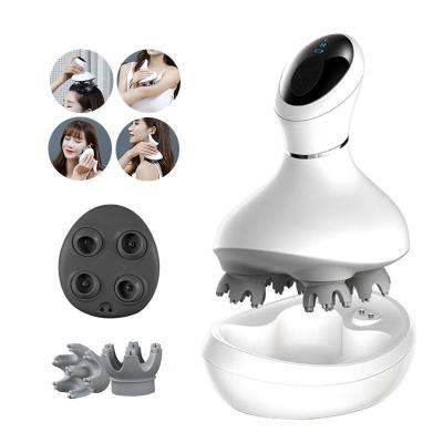 Outil de massage électrique du cuir chevelu rechargeable pour le soulagement du stress