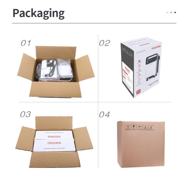 Continuous Flow Portable Oxygen Concentrator,High Concentration 5L Oxygen Production Machine With Remote Control LCD Dis