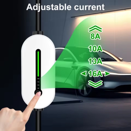 Portable EV Car Charger with 16A 220V Output Compatible with Type 2 Electric Vehicles for On the Go Charging Solutions