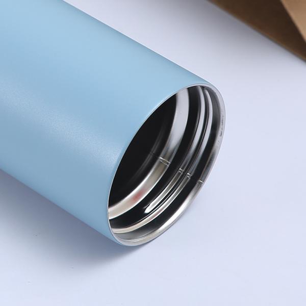 Stocked 480ml/600ml Stainless Steel Thermos Bottle Double Wall Custom Pattern Portable Leakproof Hot Kettle