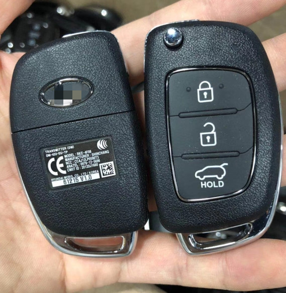 Кнопка ключа ДМ-433-ЭУ-ТП РКЭ-4Ф08 3 ключа сальто Хюндай Санта Фе удаленная 433 Мхз