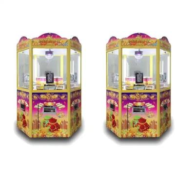 6 jogadores Mini Coin Pusher Arcade Game Machine Wheel Fortune Bônus