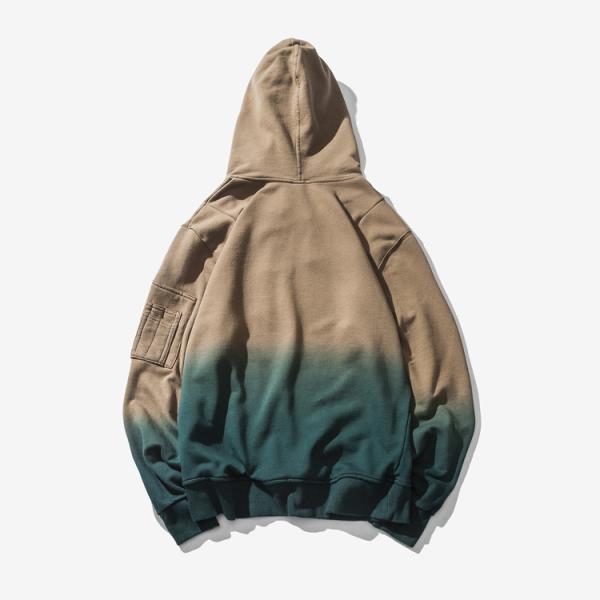 Gradual Change Unisex Plain Hoodies 100 Percent Cotton Hoodies