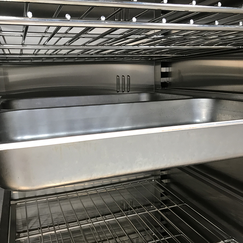 Commercial Food Warmer Cart with Double Door Design Stainless Steel Construction and Adjustable Temperature Control