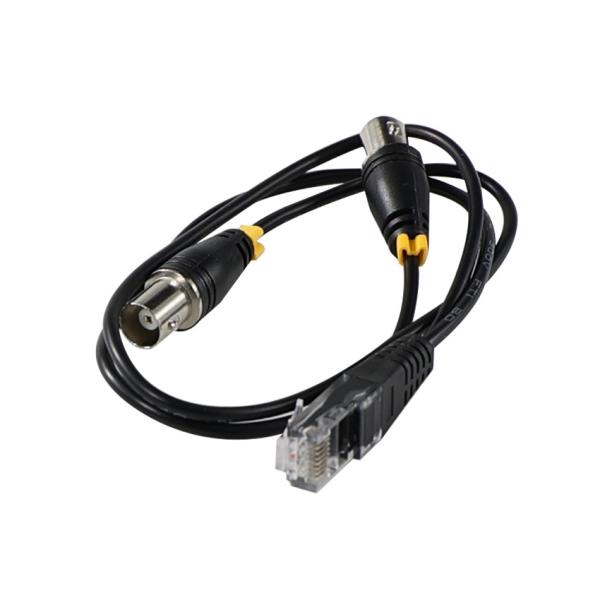 RJ45/RJ48 Male to Dual BNC Female Adapter Cable for T1/E1 Interface Signal Transmission   Coaxial Converter SplitterA
