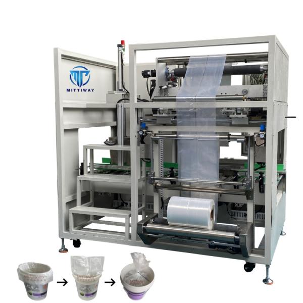 Маленькая автоматическая сумка вставщик Промышленность пищевых продуктов Поли мешка упаковочная машина