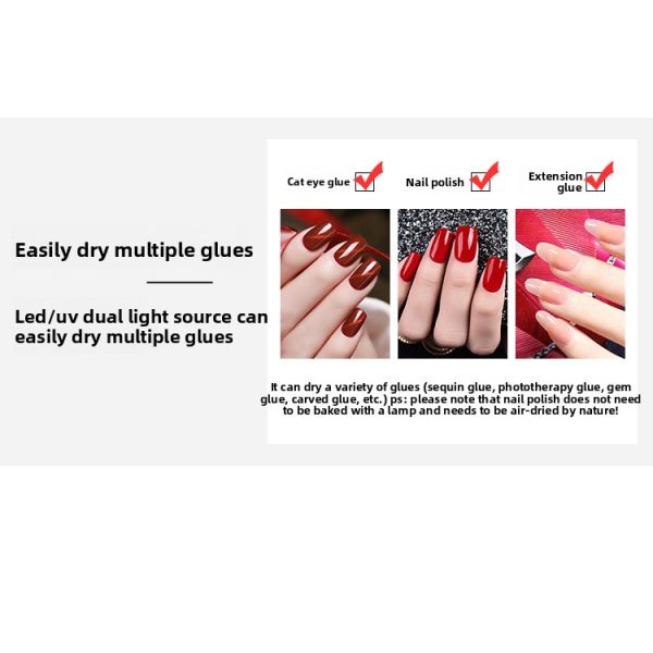 UV LED Nail Lamp with Uniform Lighting Design for Fast Curing Speed and 36W Power to Reduce Nail Art Time
