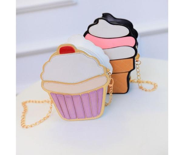 Korean version of the summer new personalized fashion ice cream cake bag casual shoulder bag diagonal female chain