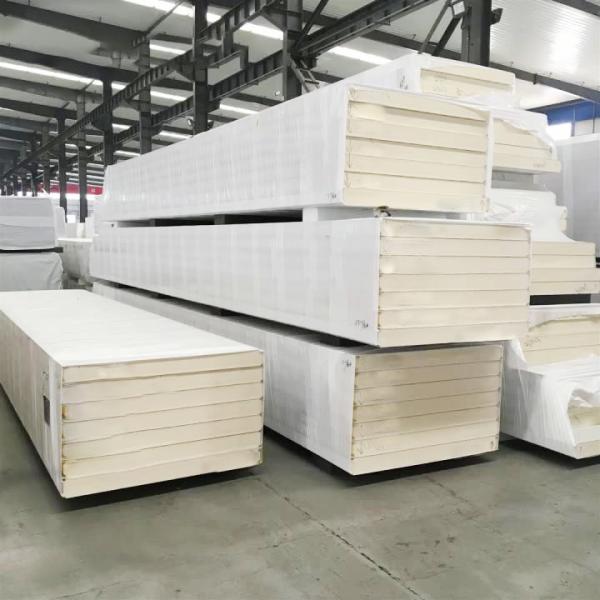 White Polyurethane Cold Room Wall Panels High Density Width 1000mm