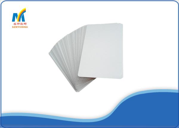 86 * 54 Mm Blank Metal Business Cards Aluminum With DIY Straight Design