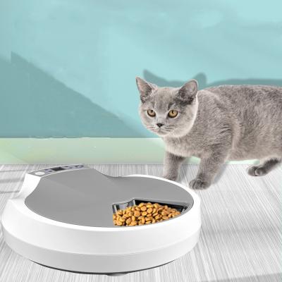 Lithium Battery 5 Meals 1200mA LCD Automatic Pet Feeder
