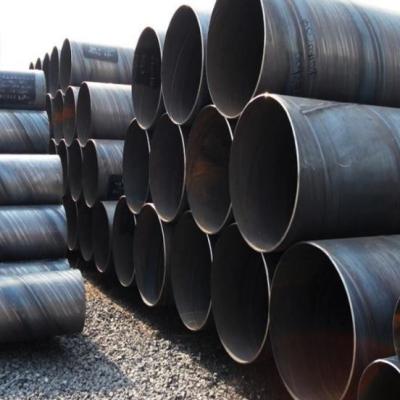 Spiral Black Mild Carbon Steel Round SSAW Welded Steel Pipe ASTM A106