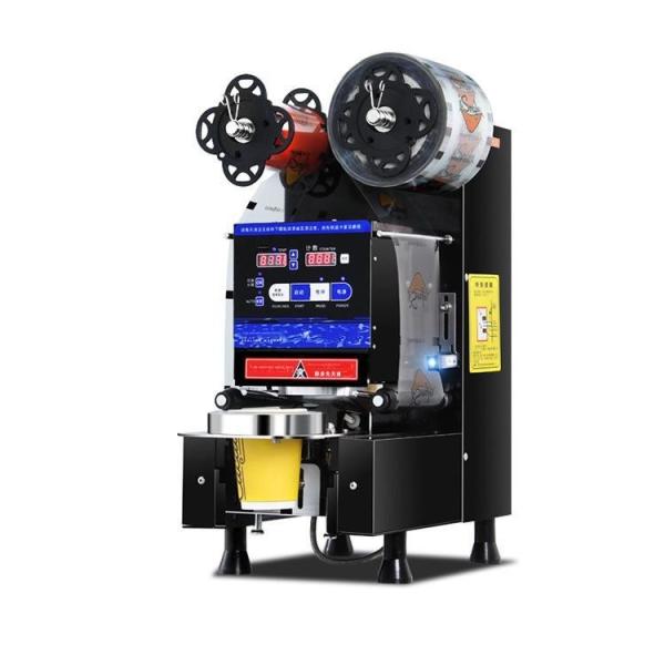 CE Certified Full Automatic Plastic Cup Sealing Machine for Beverage and Food