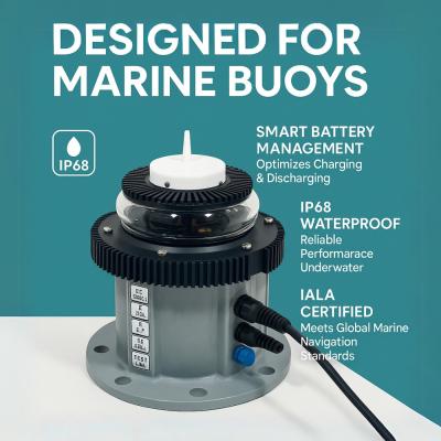 LED Navigation Buoy Lights Smart AtoN Marine Lantern IP68 For Harsh Sea Conditions
