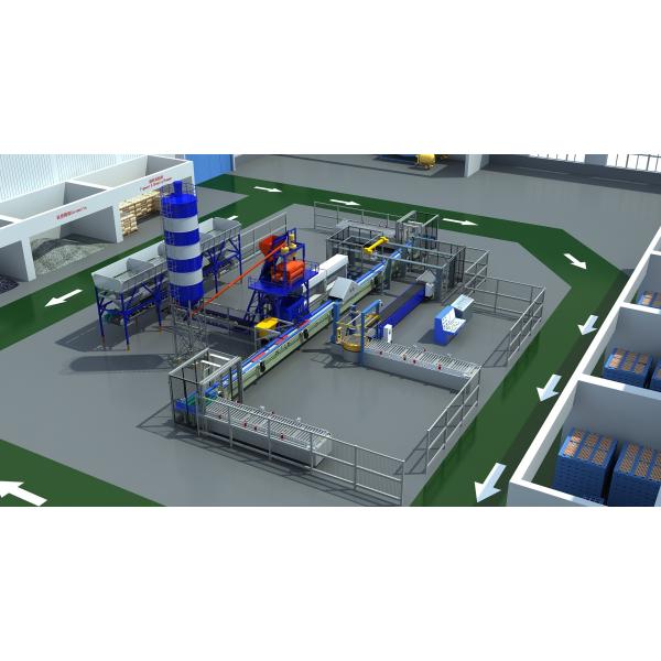 3D полностью автоматическая строительная цементная искусственная каменная машина производственная линия