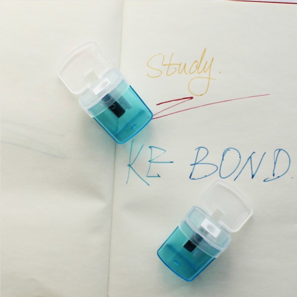 office school supplies translucent cover multicolor plastic sharpener