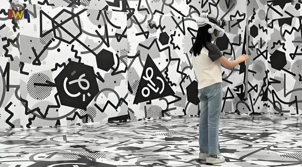 Jeu VR spatial en arène XR basé sur la localisation avec effets spéciaux