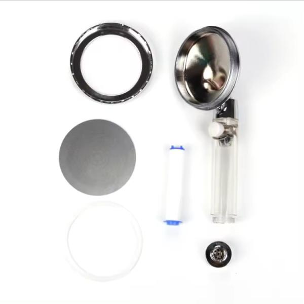 Hotel ABS Plastic Mineral Shower Head with Adjustable High Pressure Water Saving Balls