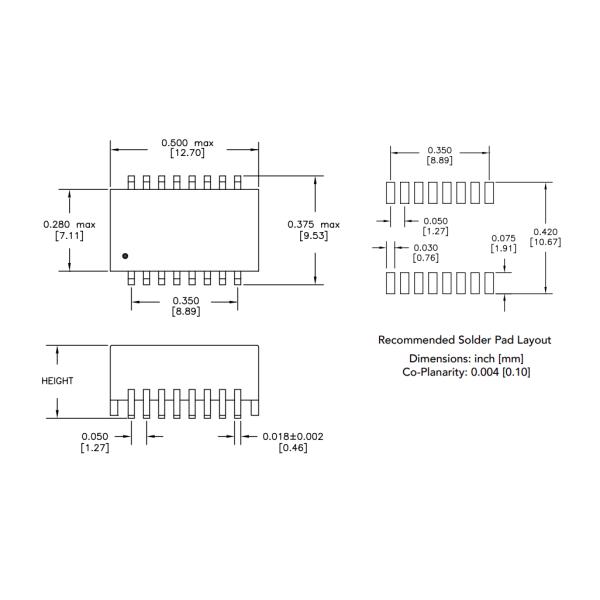 T1/E1 Transformer TG26-1505N5LF SMD Dual Channel Isolation Modules