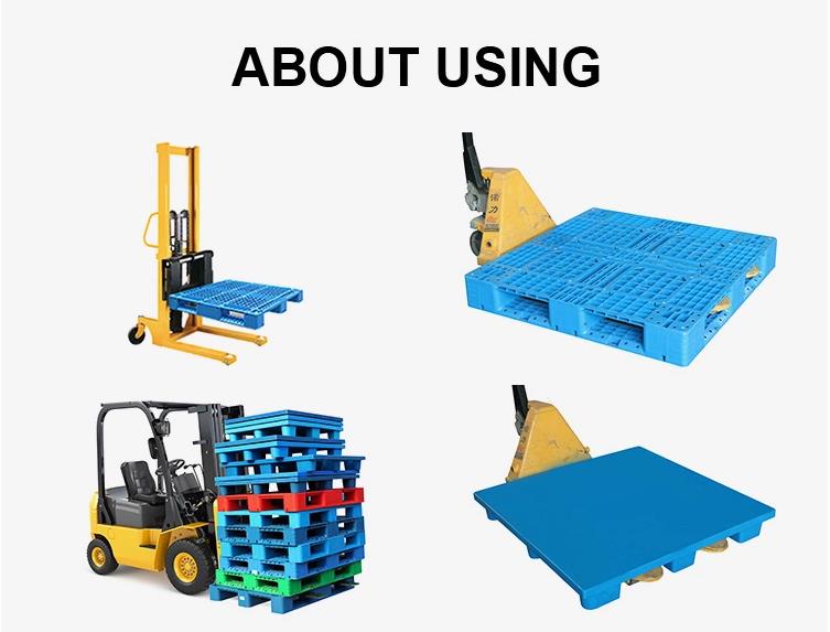 Паллетов Rackable HDPE инжекционный метод литья реверзибельных пластиковых цельный