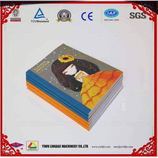 45 cycles/min Fully Automatic Glue Binding Notebook Making Machine 250 m/min High Speed