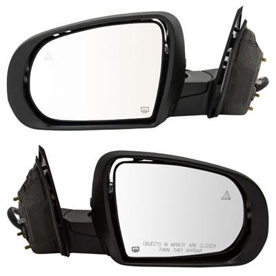Left  Jeep Wrangler Outside Car Exterior Mirror Rear View Mirror Plastic