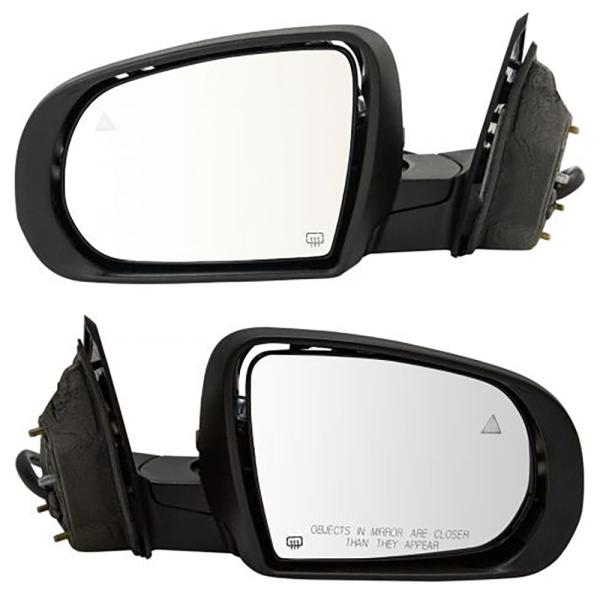 Left  Jeep Wrangler Outside Car Exterior Mirror Rear View Mirror Plastic