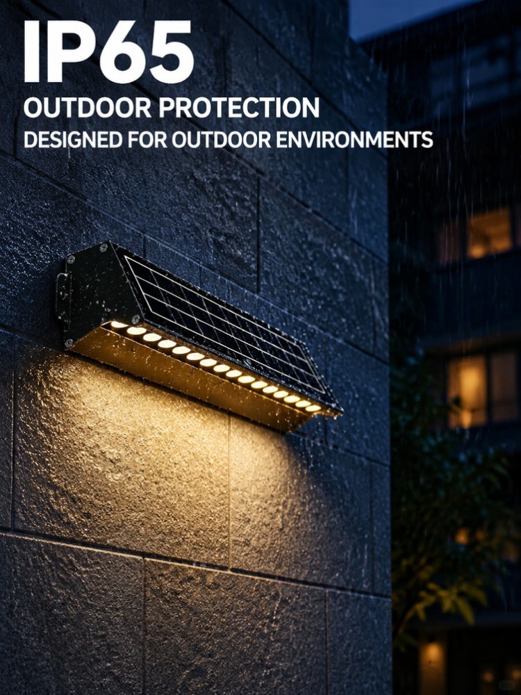 Aluminum Solar Wall Washer Lights 15W IP65 for Garden Walls Hotels Resorts and Buildings