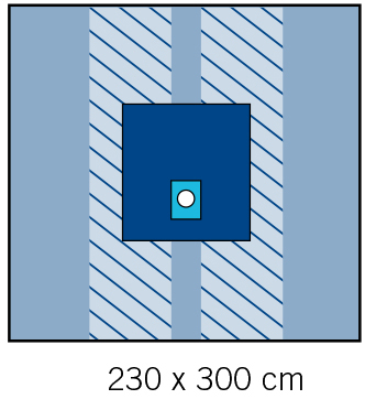 Quirúrgico disponible material de la extremidad superior de los PP SMS cubre con los tenedores del tubo