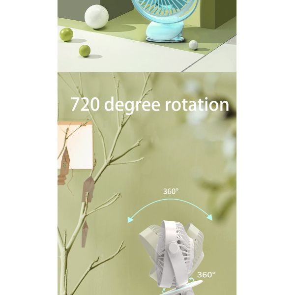 Custom Clip On Aroma Desktop Fan Adjustable Angle Quiet Operation For Home And Office