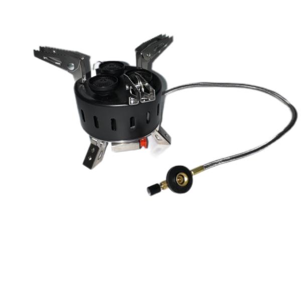 Газовая печь для газировки на открытом воздухе с тремя распылителями мини портативный складной лагерный горелка