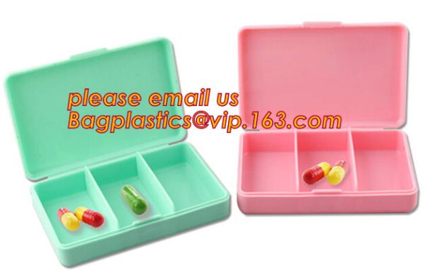 pill case with date letters,Hot Sale medicine box,Plastic 7 Days Pill Box, Cute Round Plastic Weekly 7 Days Pill Box