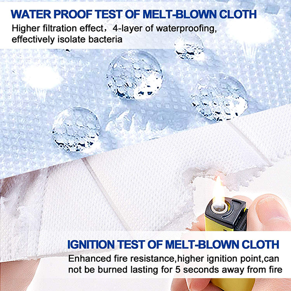 Adulte quatre couches de KN95 de masque protecteur/filtration efficace chirurgicale du masque de poussière 95%